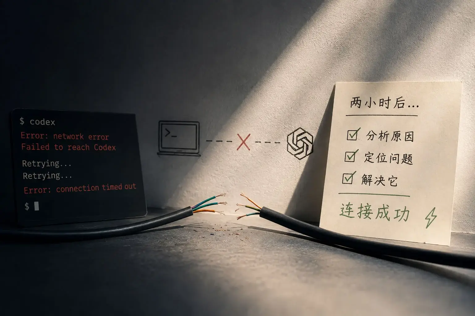 花了2小时,我终于搞清了Codex断网的两种真相